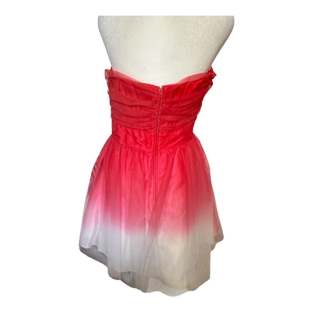 B. Darlin Pink Ombre Homecoming Dress Size 11/12 Rhinestone Belt - Picture 2 of 6